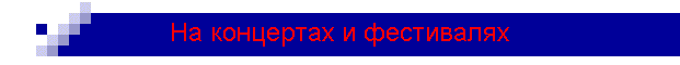На концертах и фестивалях